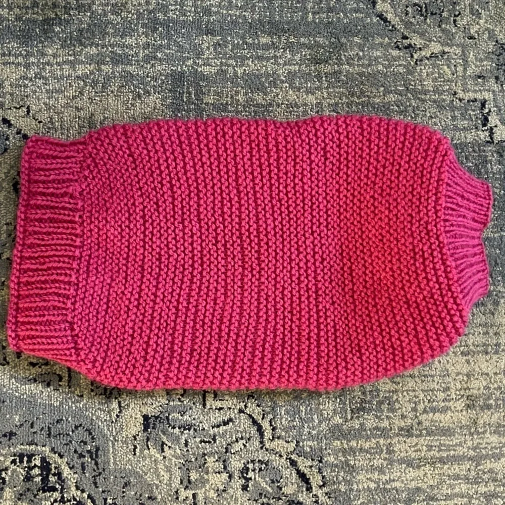 Raspberry-Colored Cat Sweater L NWOT
